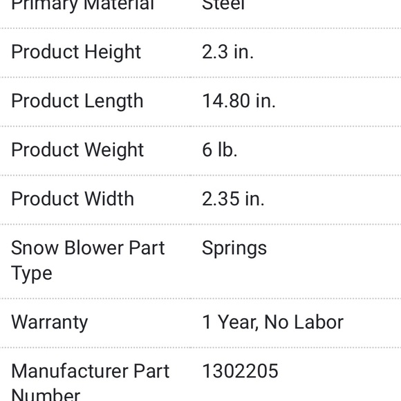 S.A.M. Snow Plow Trip Spring, 1302205 - Picture 6 of 6